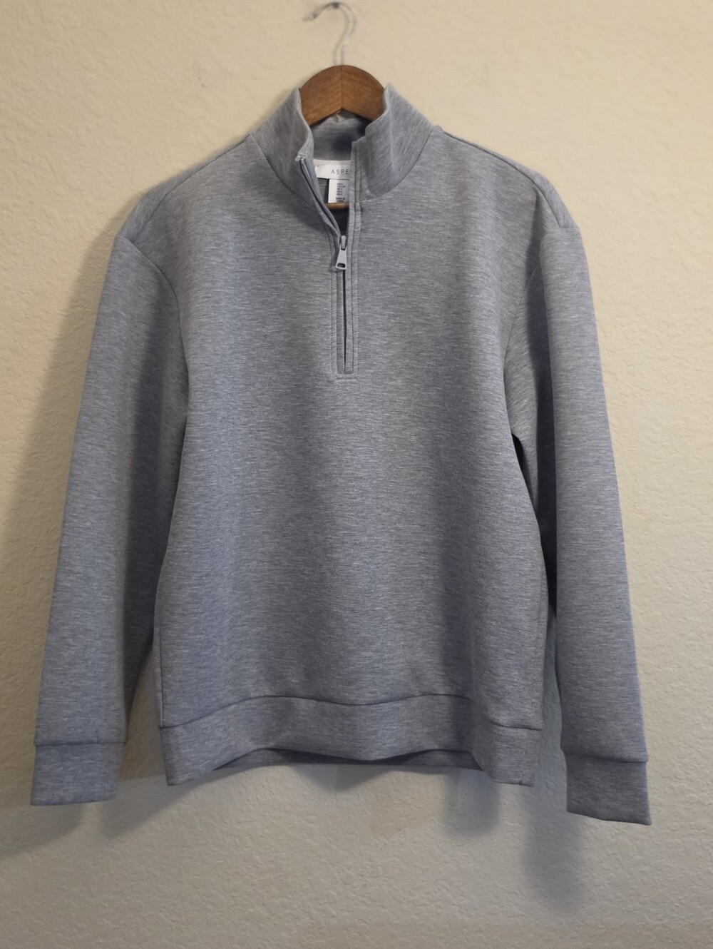 Aspen 1/4 Zip Womens Size Small Grey Winter Ski Resortwear Athleisure Pullover